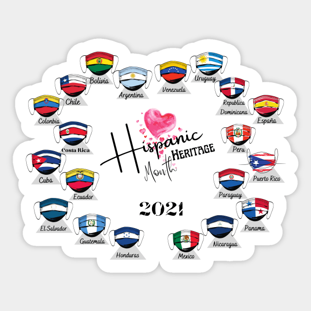 Hispanic Heritage Month / Spanish design / 2021 graphic design Sticker by BeatyinChaos